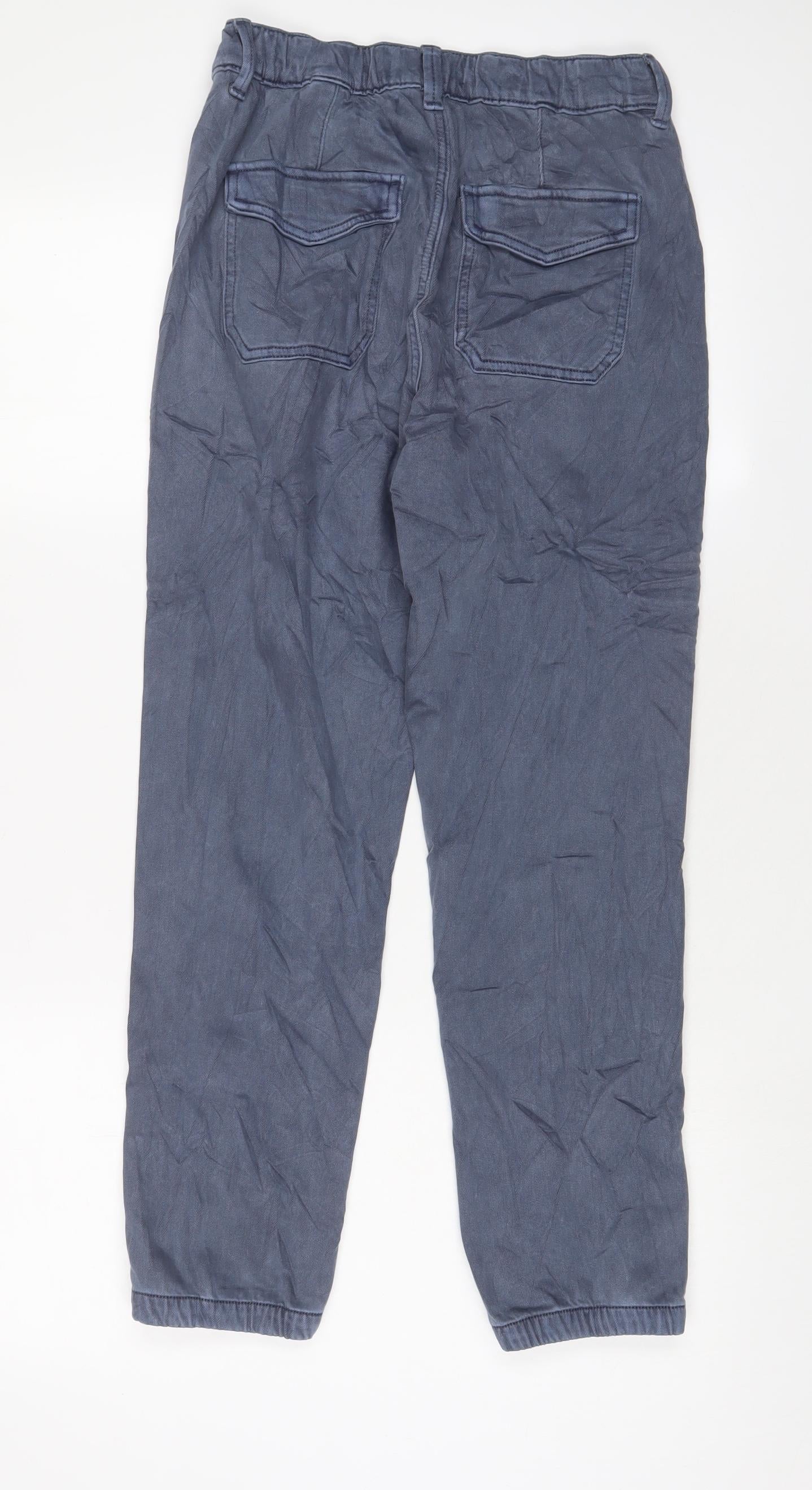 Womens UK Size 8 Marks and Spencer Regular Fit Tapered Blue Jeans