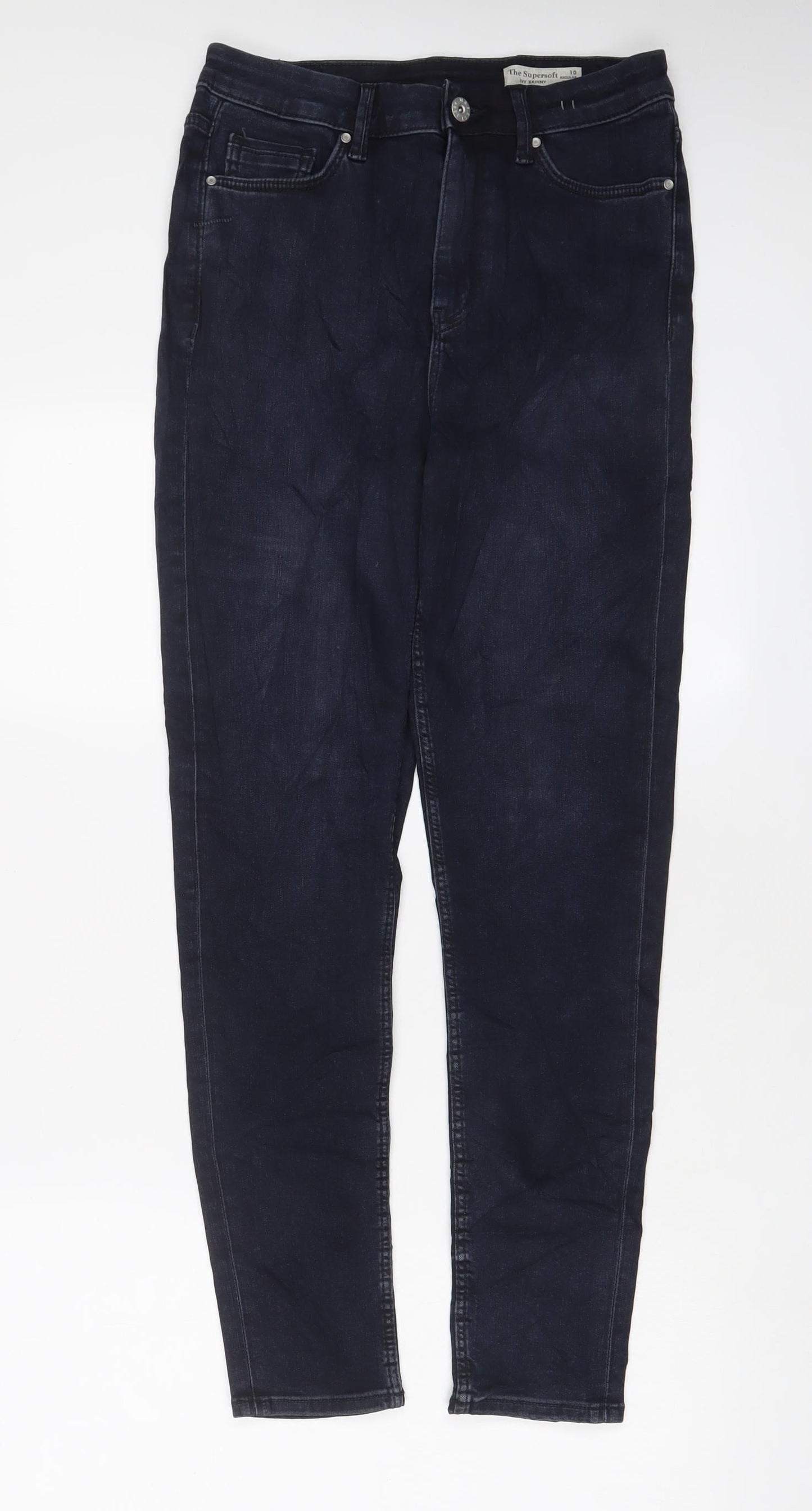 Womens UK Size 10 Marks and Spencer Regular Fit Skinny Blue Jeans