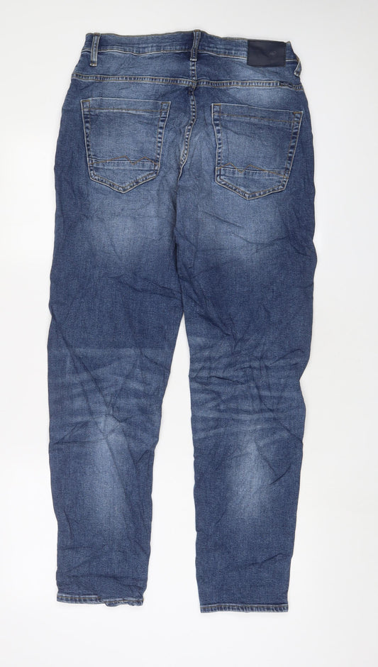 Blend Mens Blue Cotton Straight Jeans Size 32 in L30 in Relaxed Zip