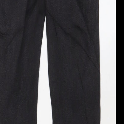 Denim & Co. Womens Black Cotton Skinny Jeans Size 8 L28 in Regular Zip