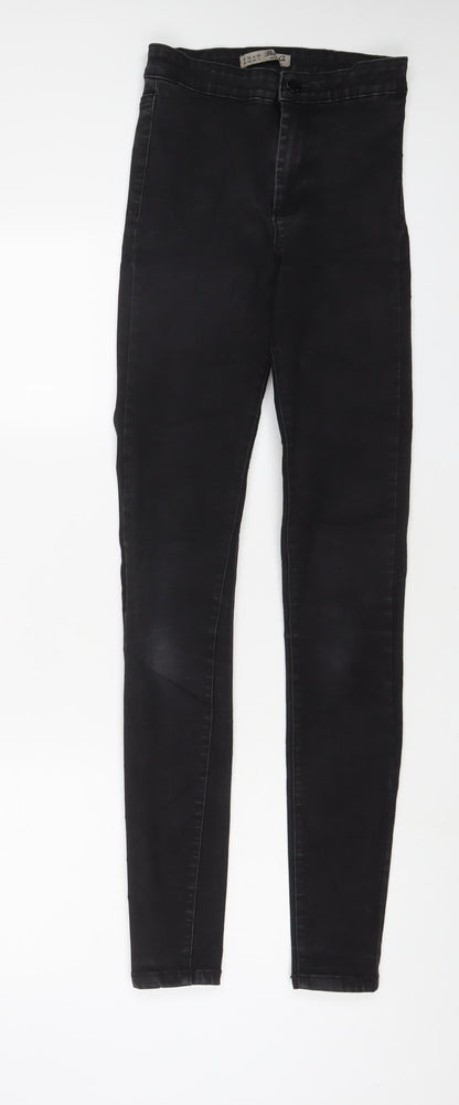 Denim & Co. Womens Black Cotton Skinny Jeans Size 8 L30 in Regular Zip