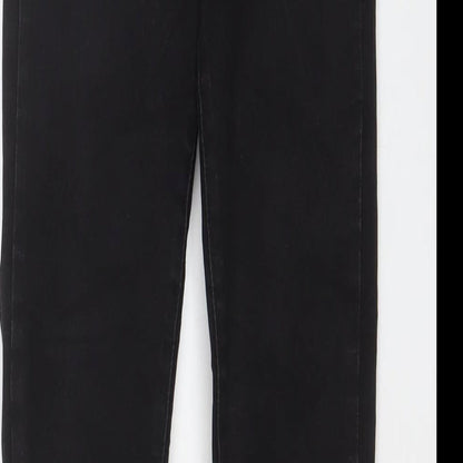 Denim & Co. Womens Black Cotton Skinny Jeans Size 8 L30 in Regular Zip