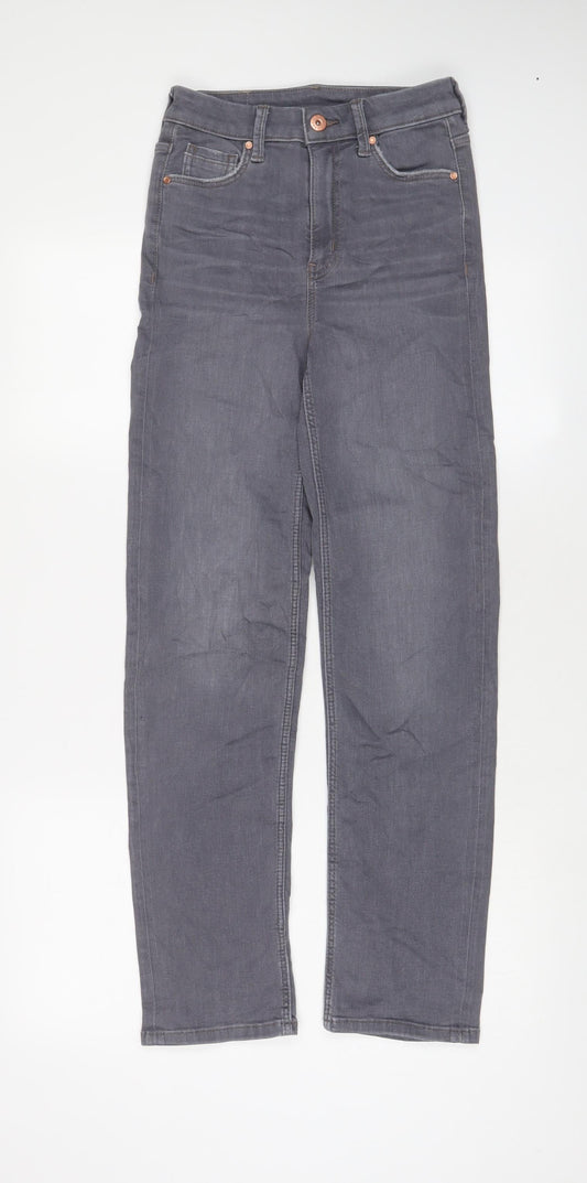 Womens UK Size 6 Marks and Spencer Regular Fit Straight Grey Jeans