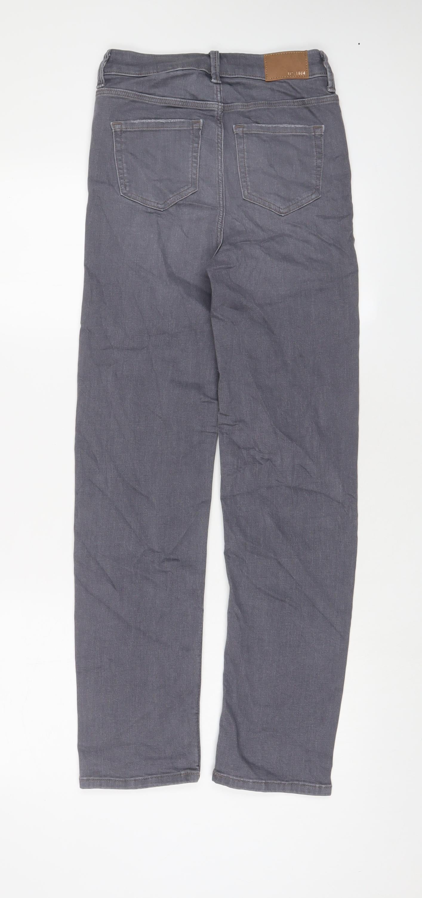 Womens UK Size 6 Marks and Spencer Regular Fit Straight Grey Jeans
