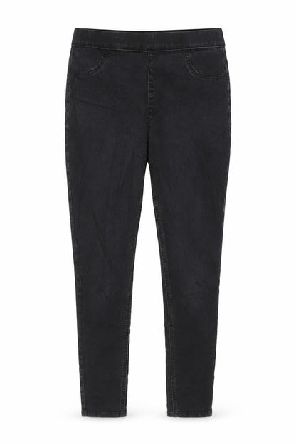 Marks & Spencer Womens Grey Cotton Jegging Jeans Size 12 L28 in Regular