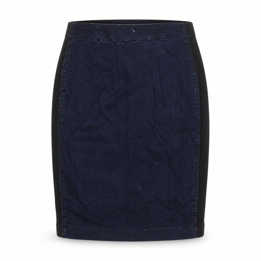Womens UK Size 8 F&F A-Line Denim Skirt