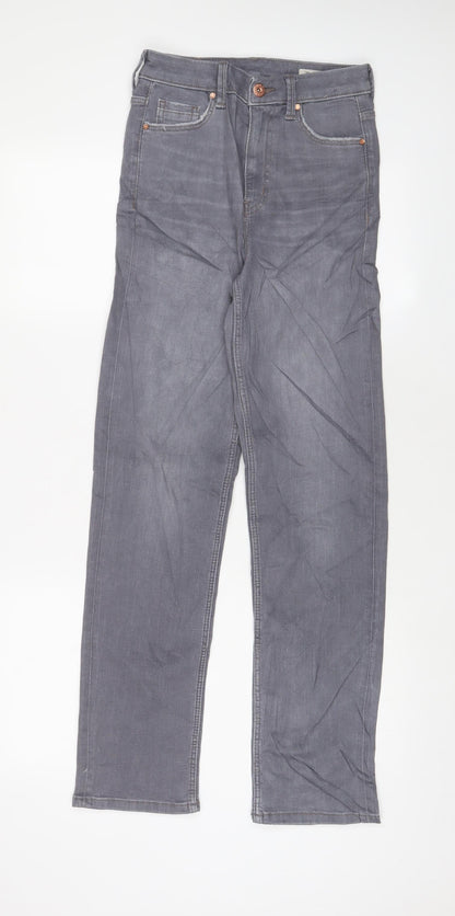 Womens UK Size 6 Marks and Spencer Regular Fit Straight Grey Jeans