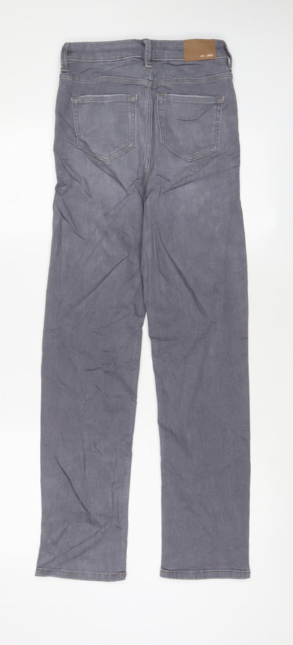 Womens UK Size 6 Marks and Spencer Regular Fit Straight Grey Jeans
