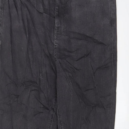 Dorothy Perkins Womens Grey Cotton Skinny Jeans Size 8 L27 in Regular Zip