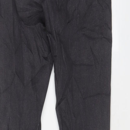 Dorothy Perkins Womens Grey Cotton Skinny Jeans Size 8 L27 in Regular Zip