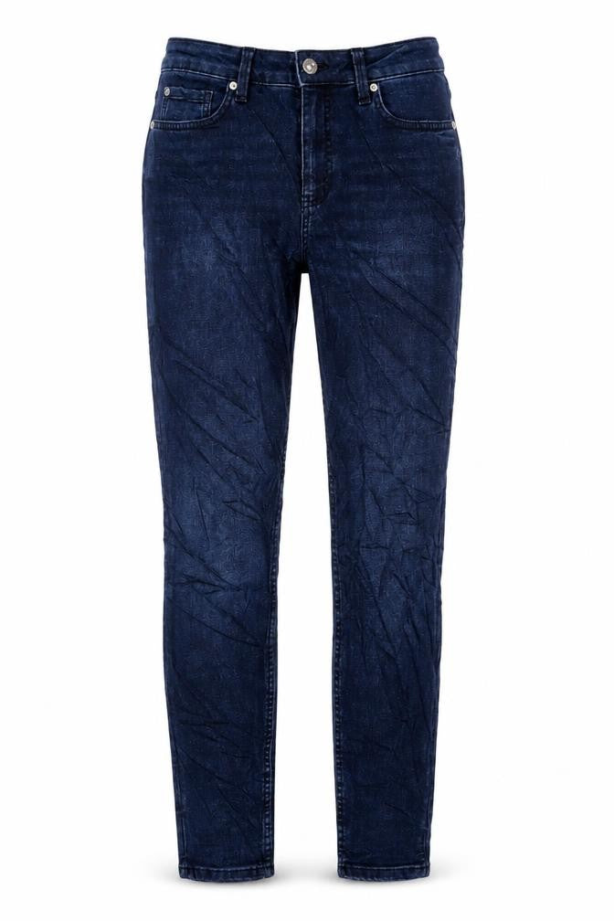 Marks & Spencer Womens Blue Cotton Skinny Jeans Size 10 L27 in Regular Zip