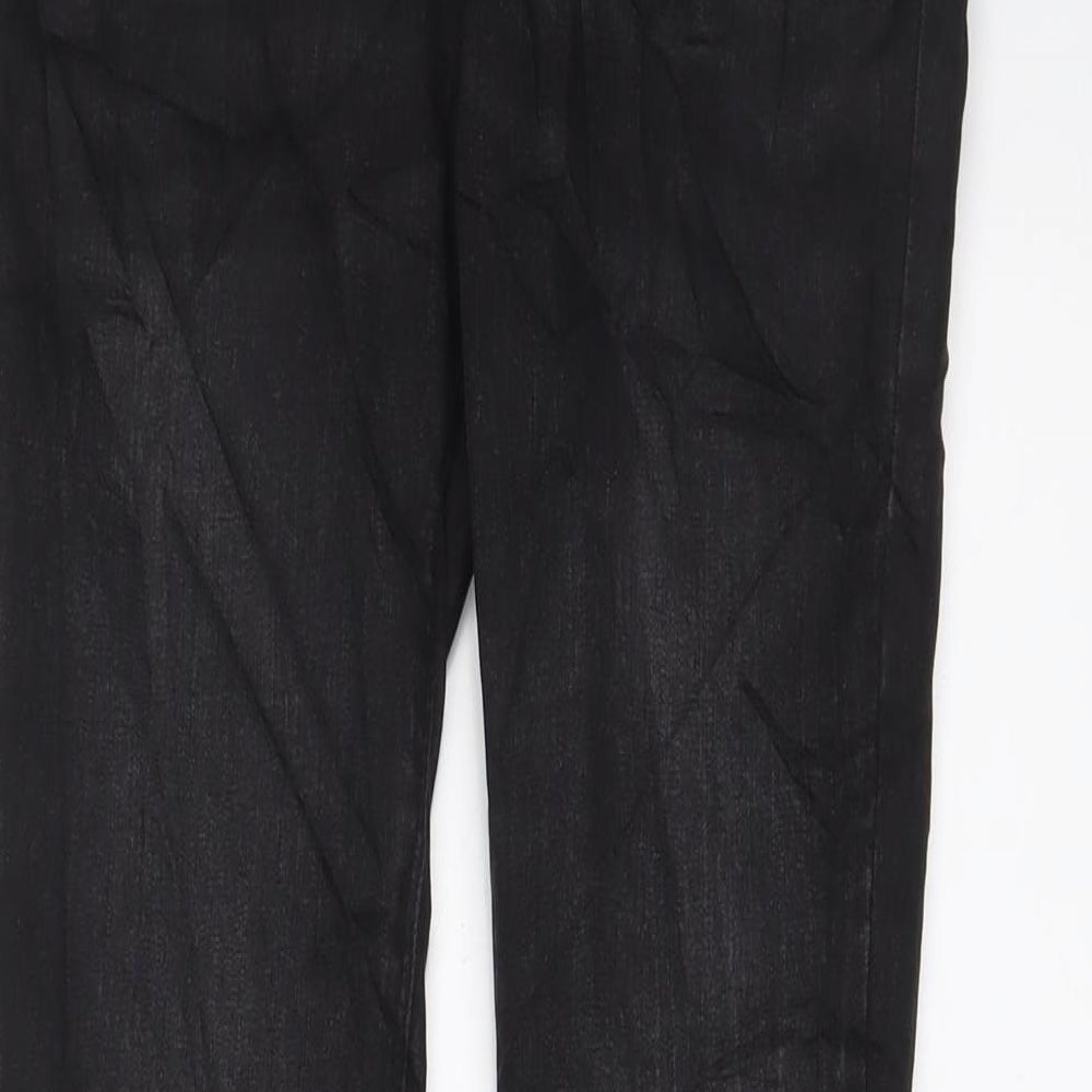 Denim & Co. Womens Black Cotton Skinny Jeans Size 10 L32 in Regular Zip