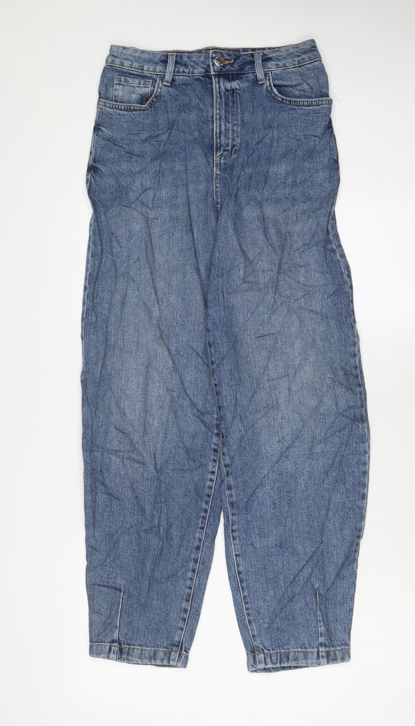Womens UK Size 8 Marks and Spencer Slim Fit Mom Blue Jeans