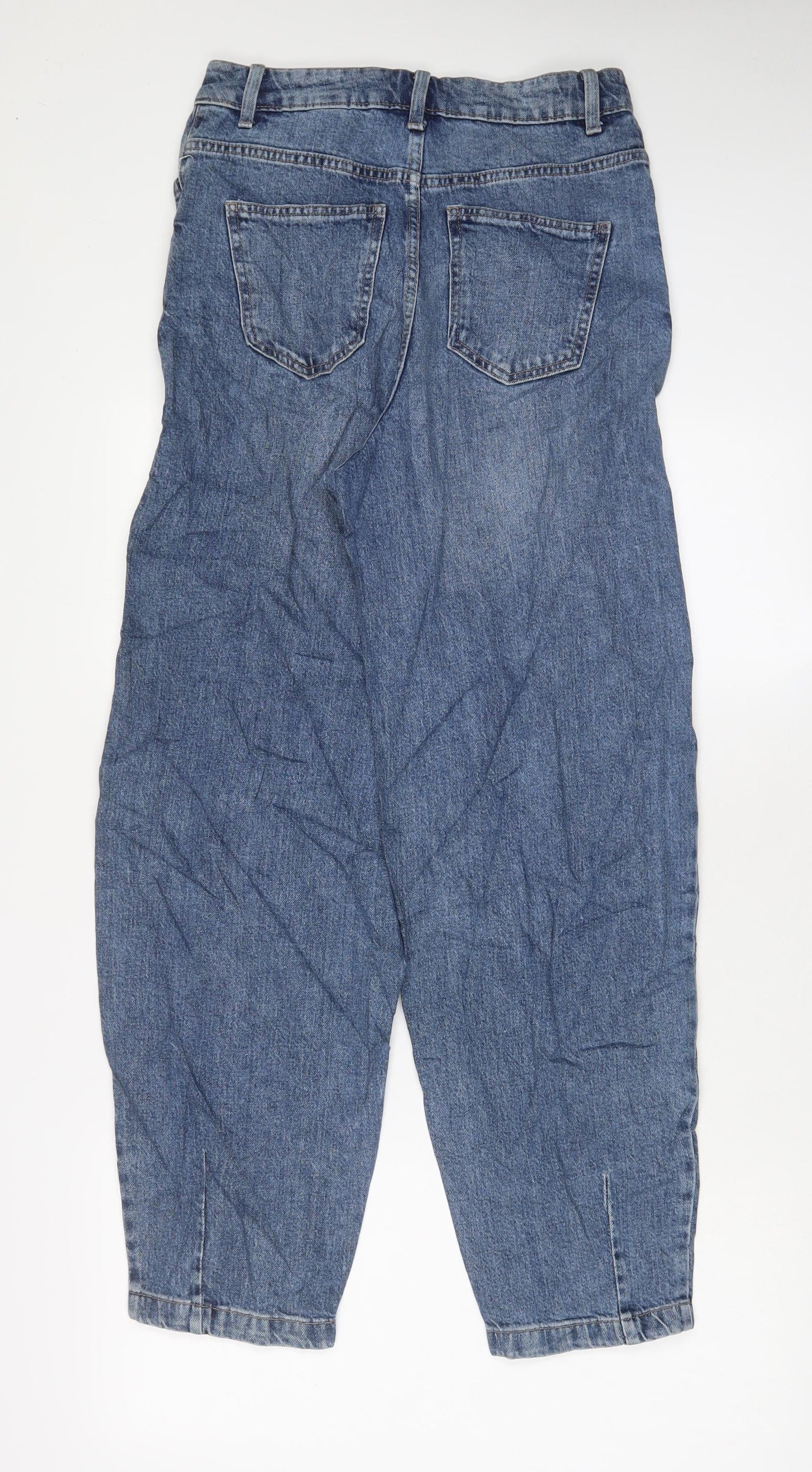 Womens UK Size 8 Marks and Spencer Slim Fit Mom Blue Jeans