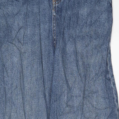 Womens UK Size 8 Marks and Spencer Slim Fit Mom Blue Jeans