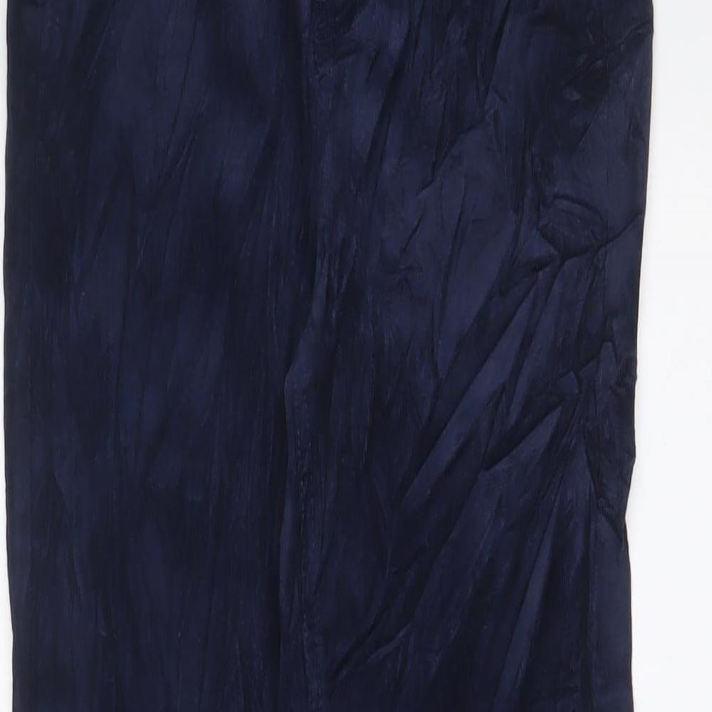 Womens UK Size 8 Marks and Spencer Extra-Slim Fit  Blue Trousers