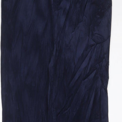 Womens UK Size 8 Marks and Spencer Extra-Slim Fit  Blue Trousers