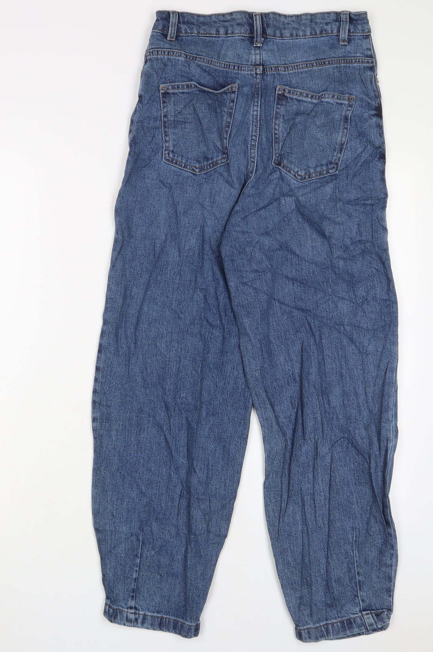 Womens UK Size 6 Marks and Spencer Regular Fit Mom Blue Jeans