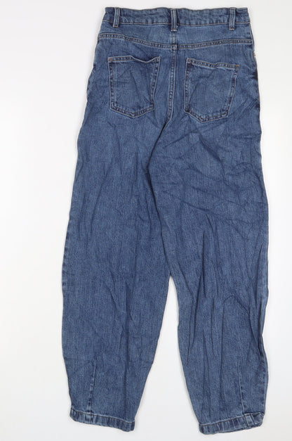 Womens UK Size 6 Marks and Spencer Regular Fit Mom Blue Jeans
