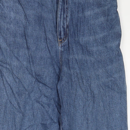 Womens UK Size 6 Marks and Spencer Regular Fit Mom Blue Jeans