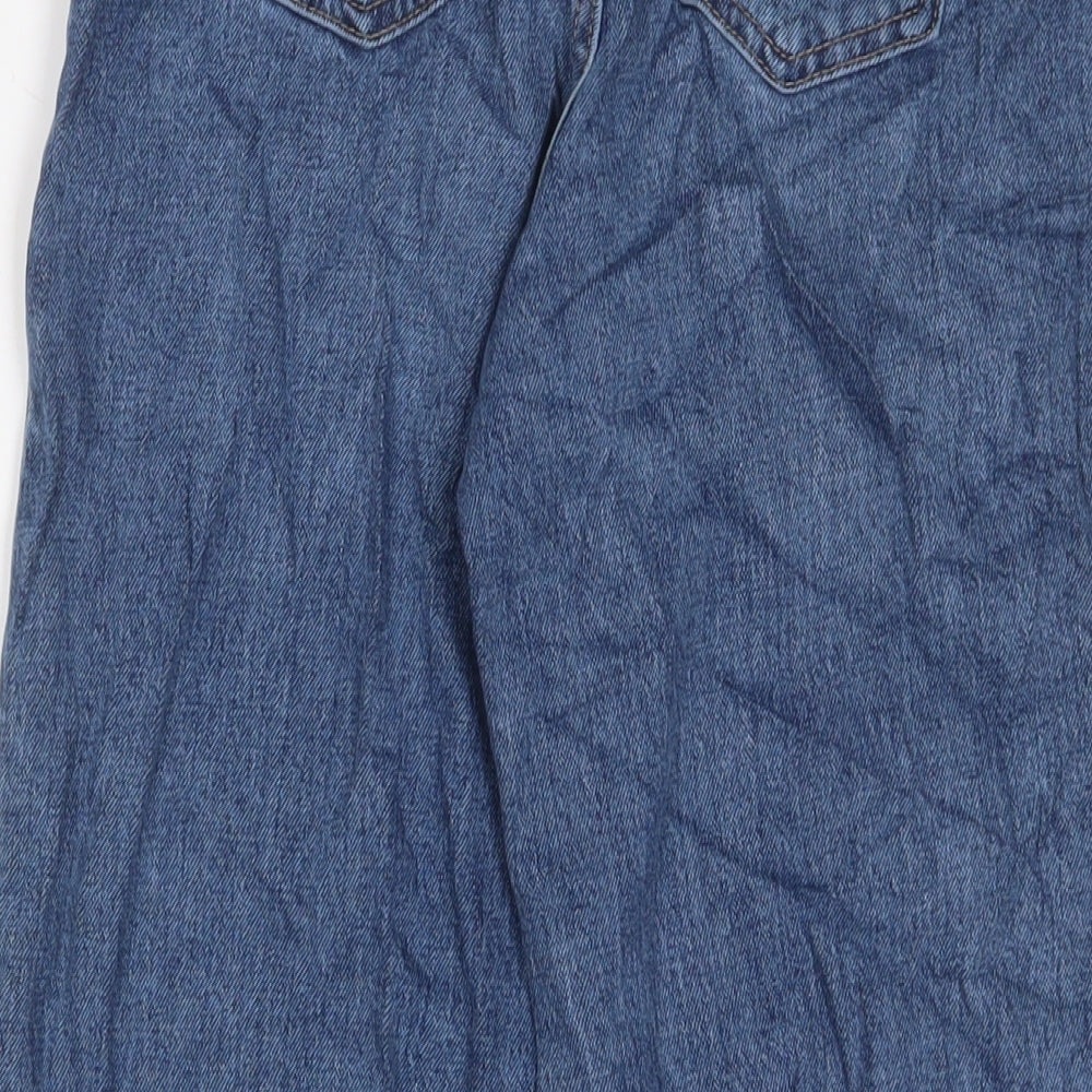 Womens UK Size 6 Marks and Spencer Regular Fit Mom Blue Jeans