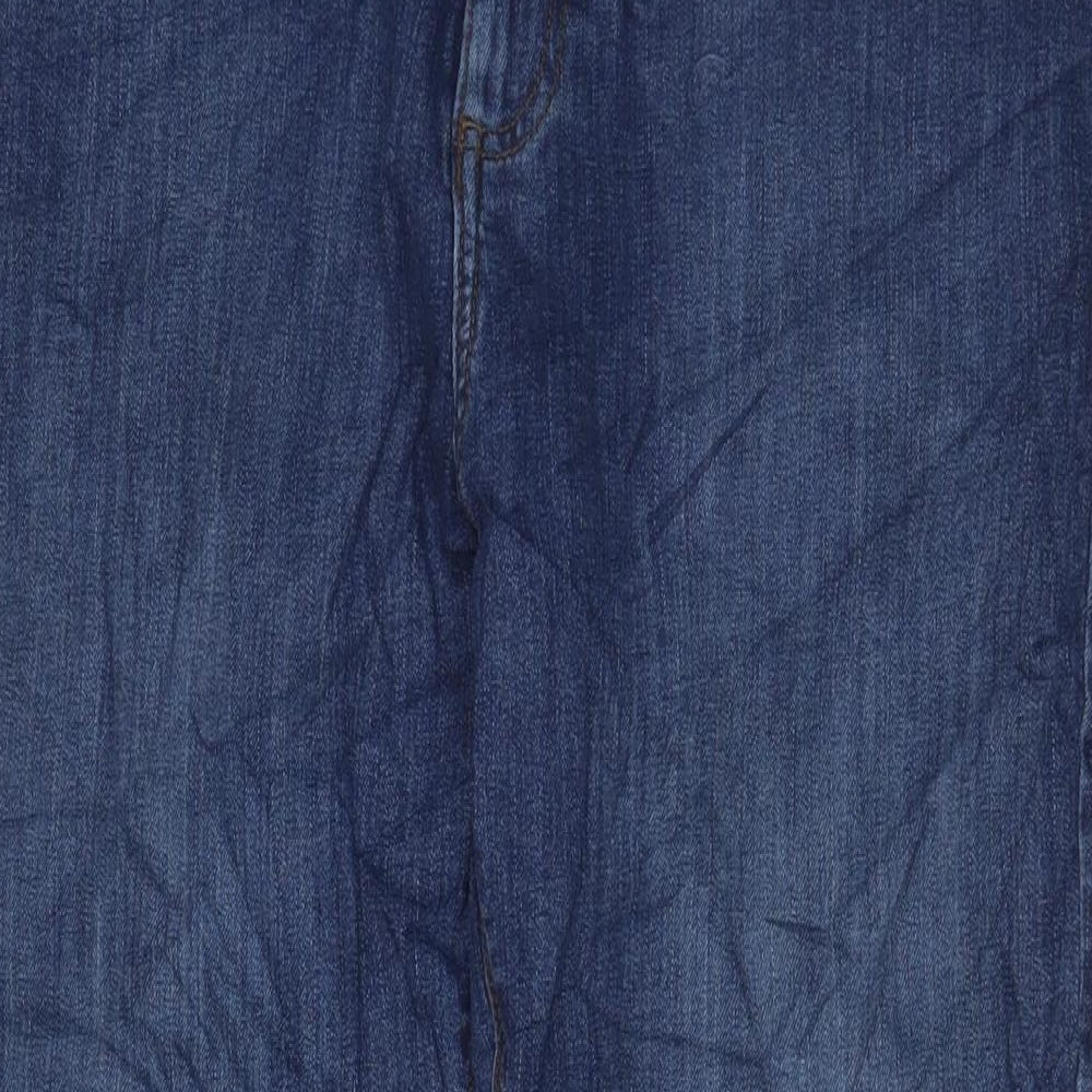 Womens UK Size 34 in Marks and Spencer Regular Fit Tapered Blue Jeans