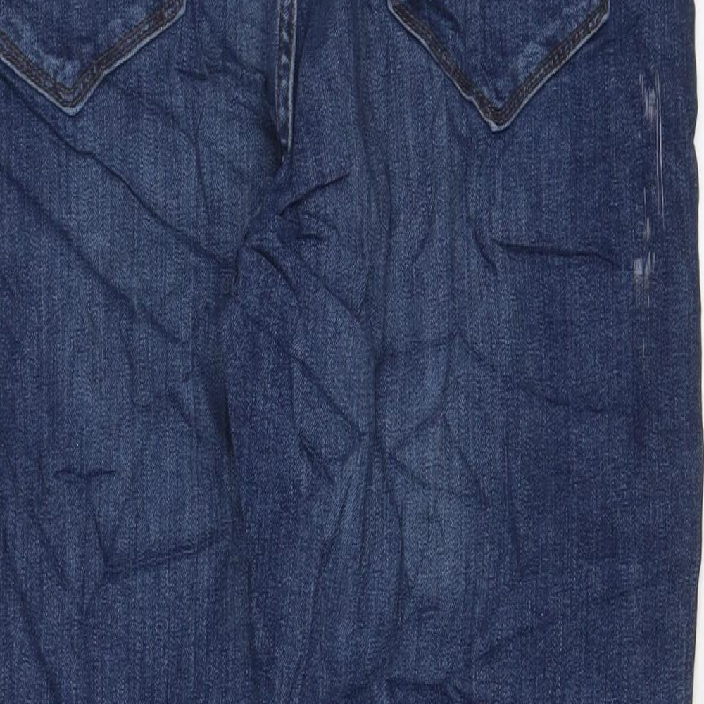 Womens UK Size 34 in Marks and Spencer Regular Fit Tapered Blue Jeans