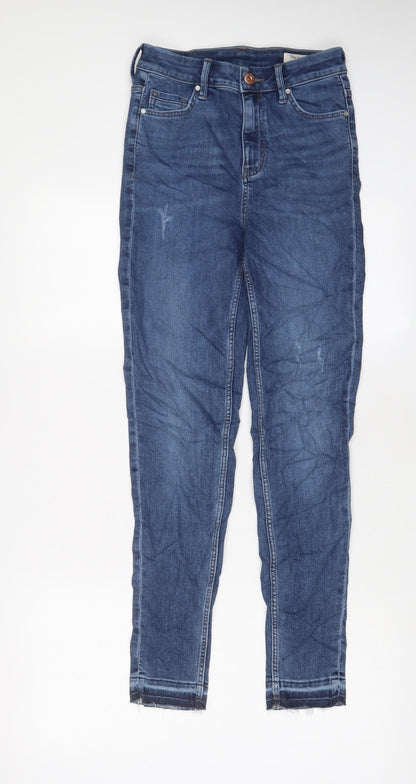Womens UK Size 6 Marks and Spencer Regular Fit Skinny Blue Jeans