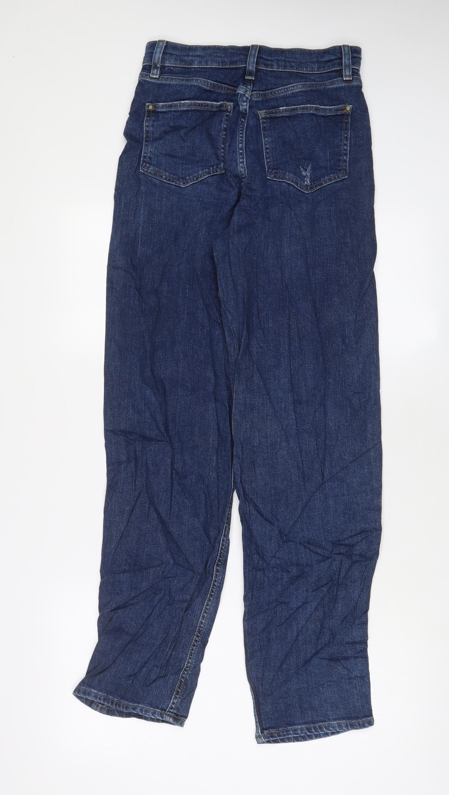 Womens UK Size 6 Marks and Spencer Regular Fit Boyfriend Blue Jeans