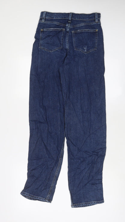 Womens UK Size 6 Marks and Spencer Regular Fit Boyfriend Blue Jeans