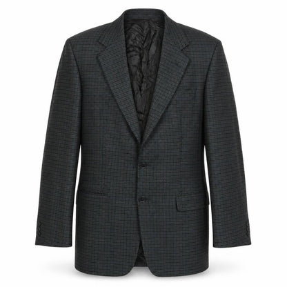 Marks & Spencer Mens Green Plaid Wool Jacket Suit Jacket Size 40 Regular