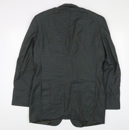 Mens UK Size 40 Marks and Spencer Regular Green Suit Jacket