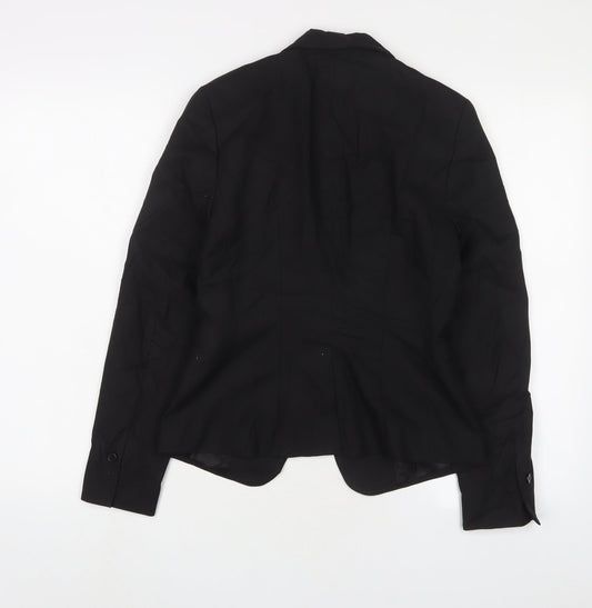 Womens UK Size 8 H&M Black Jacket