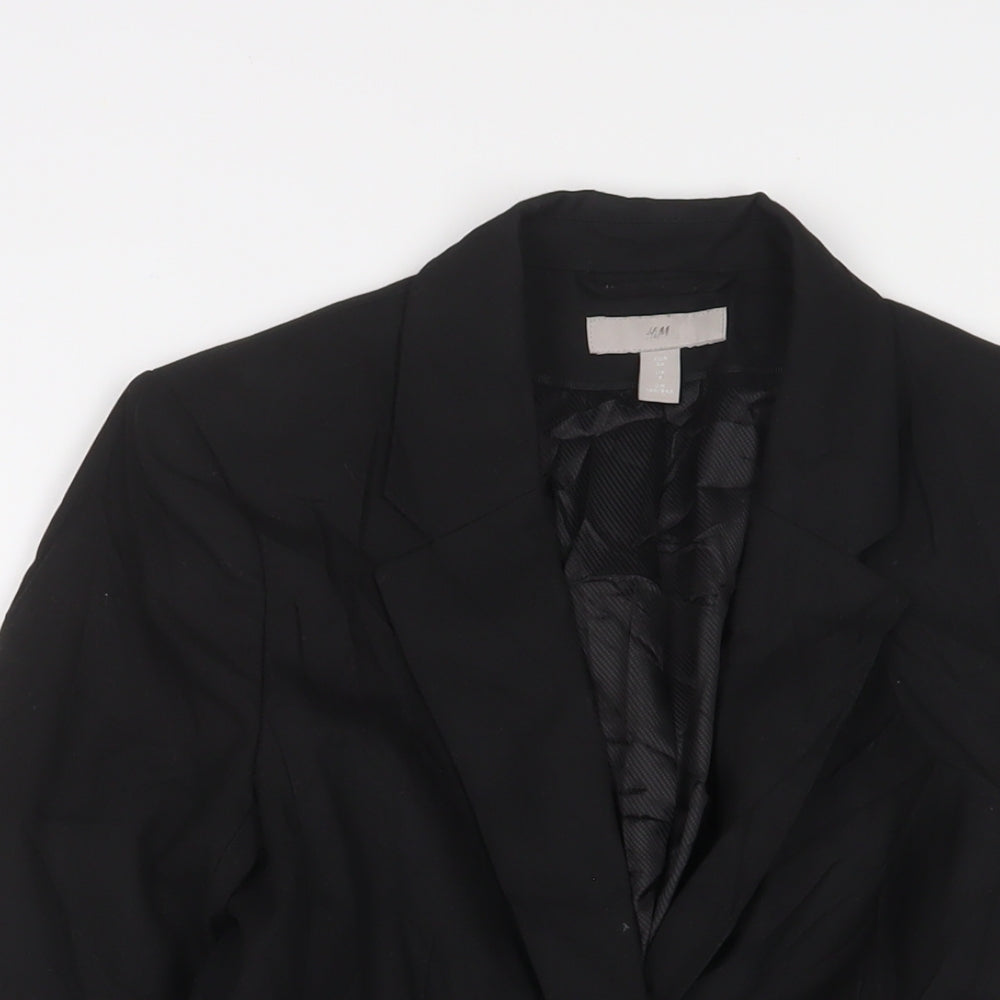Womens UK Size 8 H&M Black Jacket