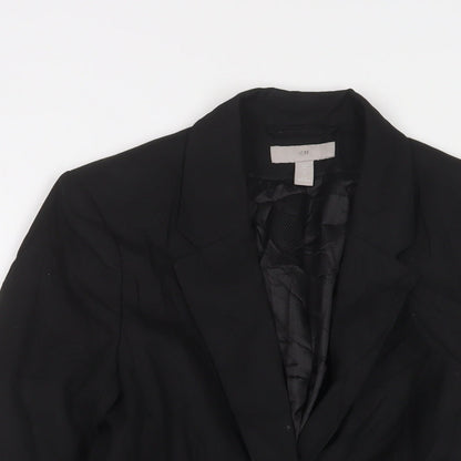 Womens UK Size 8 H&M Black Jacket