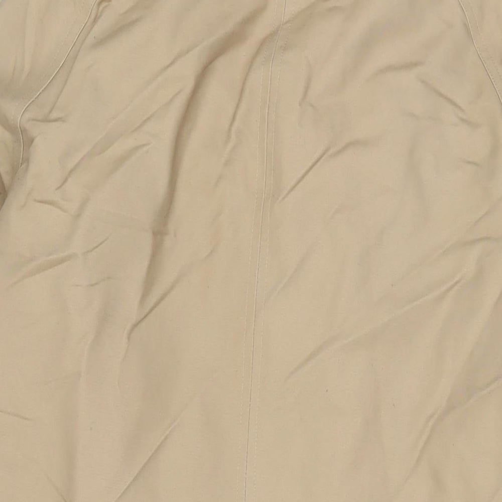 ASOS Mens Beige Overcoat Coat Size L Button