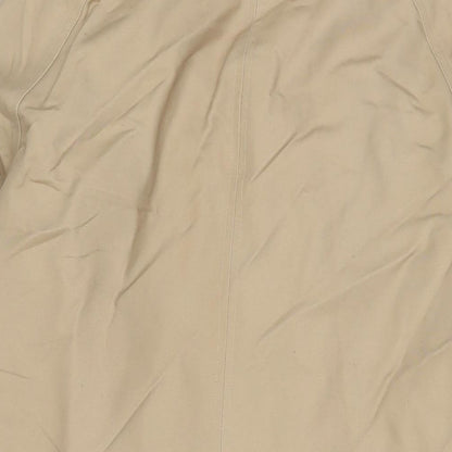 ASOS Mens Beige Overcoat Coat Size L Button