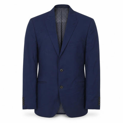Marks & Spencer Mens Blue Polyester Jacket Suit Size 40 Regular