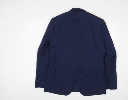 Mens UK Size 40 Marks and Spencer Regular Blue Suit Jacket