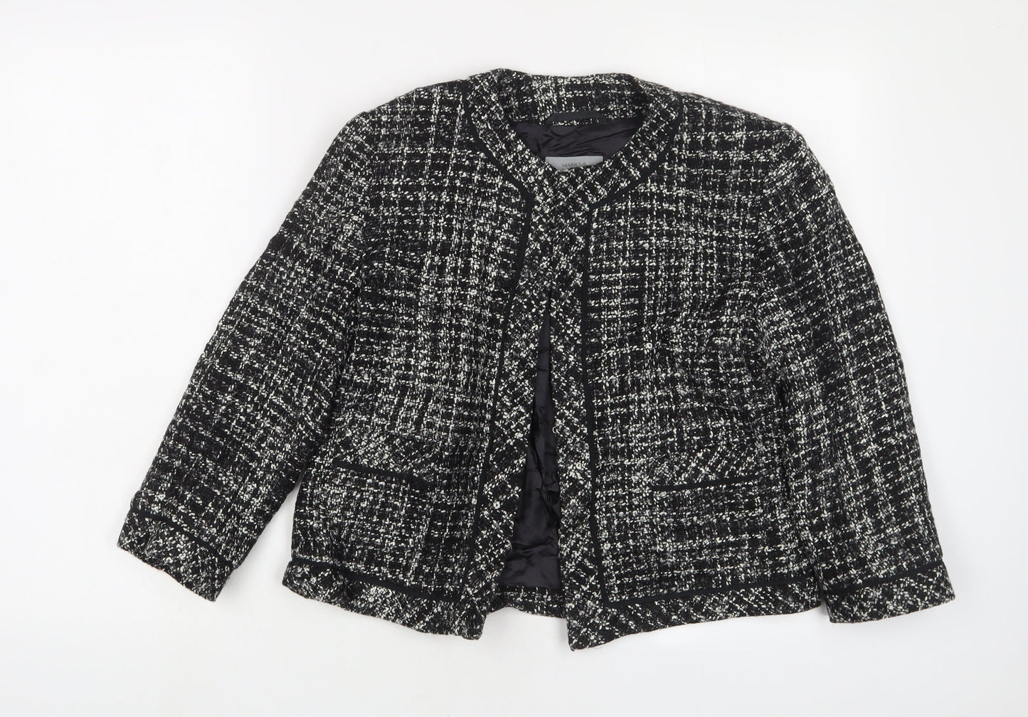 Womens UK Size 14 Marks and Spencer Black Jacket