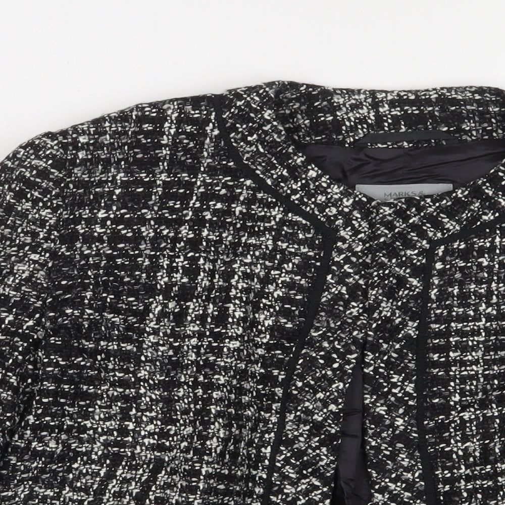 Womens UK Size 14 Marks and Spencer Black Jacket