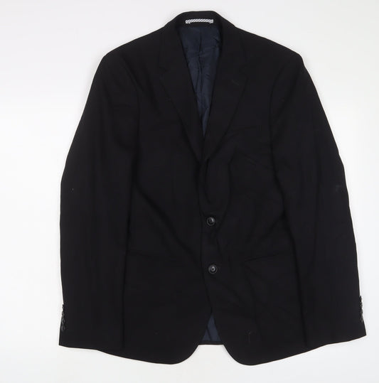 Mens UK Size 38 Marks and Spencer Regular Black Suit Jacket