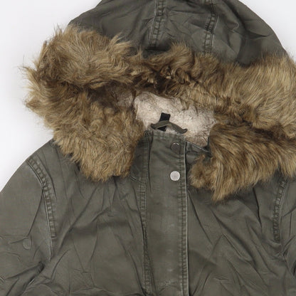 Womens UK Size 12 H&M Green Jacket