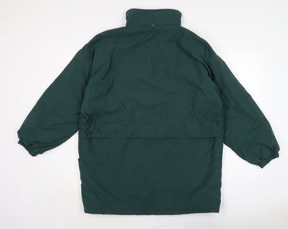 Rga Womens Green Anorak Coat Size 16 Zip