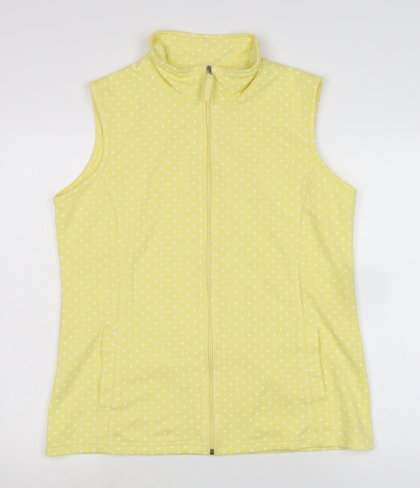 Womens UK Size 14 Damart Yellow Gilet