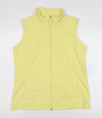 Womens UK Size 14 Damart Yellow Gilet