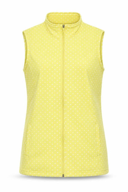 Womens UK Size 14 Damart Yellow Gilet