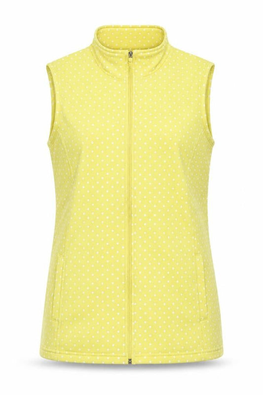 Womens UK Size 14 Damart Yellow Gilet