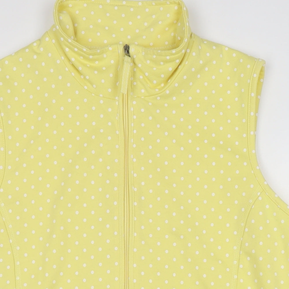 Womens UK Size 14 Damart Yellow Gilet