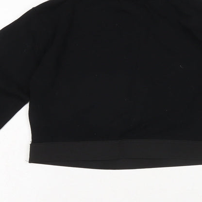 Womens UK Size 10 Select Black Cropped T-Shirt